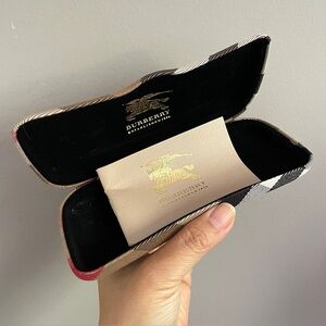 Burberry Nova Check Hard Eyeglasses Sunglasses Glasses Case 🇮🇹